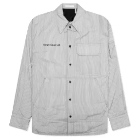 Stripe Button Up - Black/White/Grey