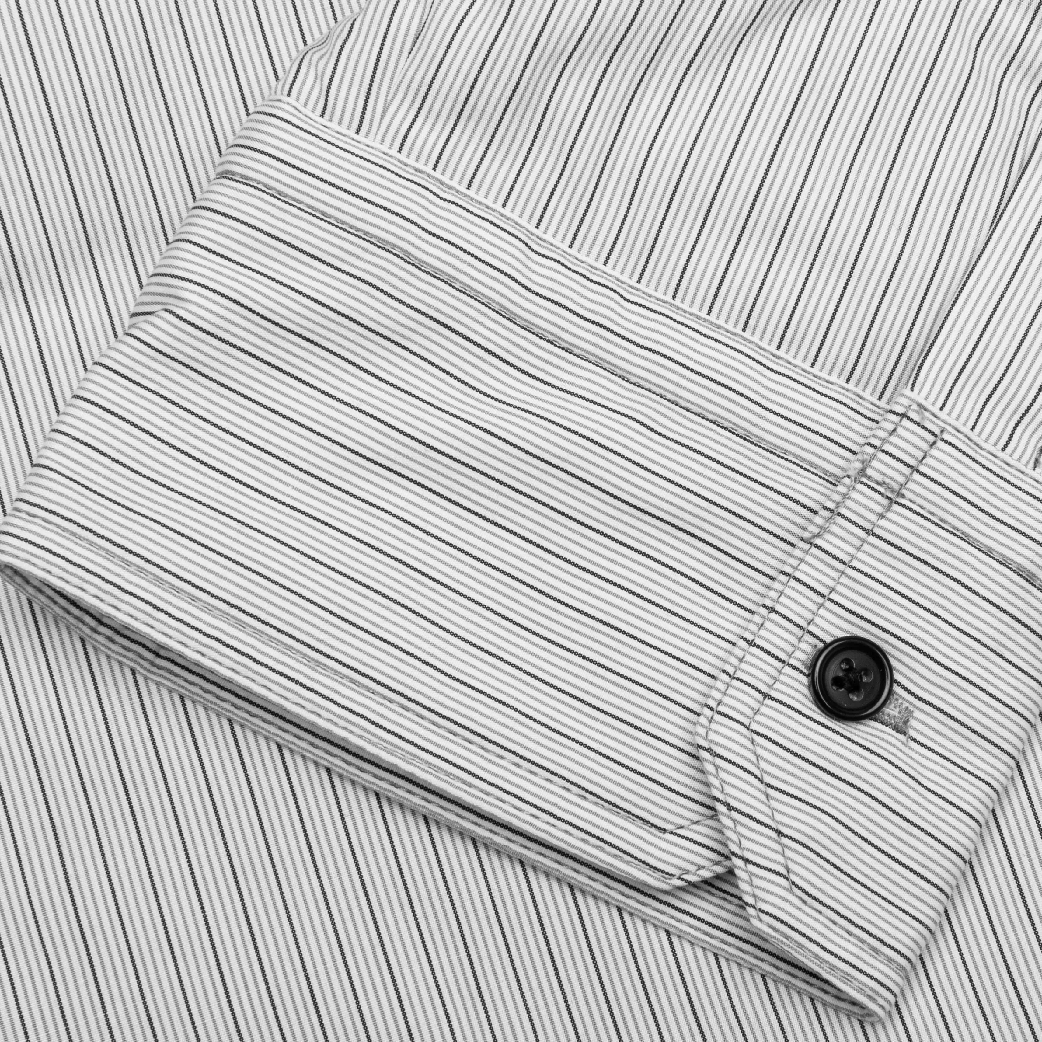 Stripe Button Up - Black/White/Grey