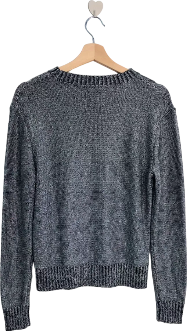 Superdry Gunmetal Studios Metallic Sweater UK Size 8