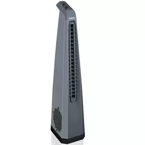 Symphony Surround High Speed Bladeless Technology Tower Fan for Home With Swivel Action, Dust Filter, and Low Power Consumption (Grey)