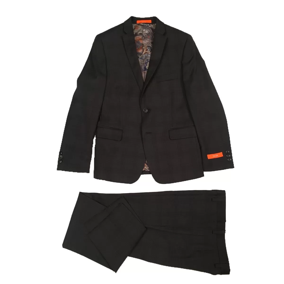 Tallia Boys Skinny Black Wool Suit 182 Y0509