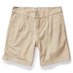 The Matlow Short in Dune Washed Herringbone