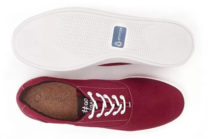 The Wave - Canvas sneaker from Ahimsa - red