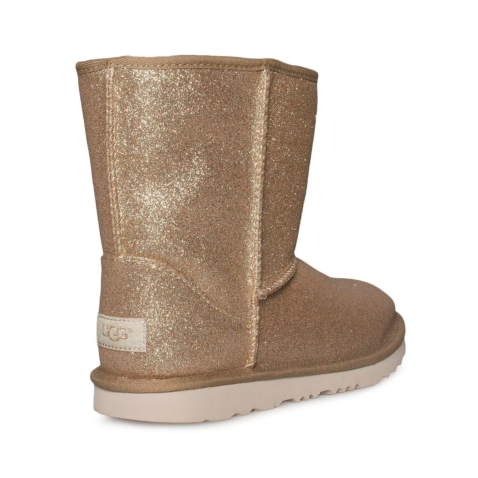 UGG Classic Short II Glitter Gold Boots - Youth