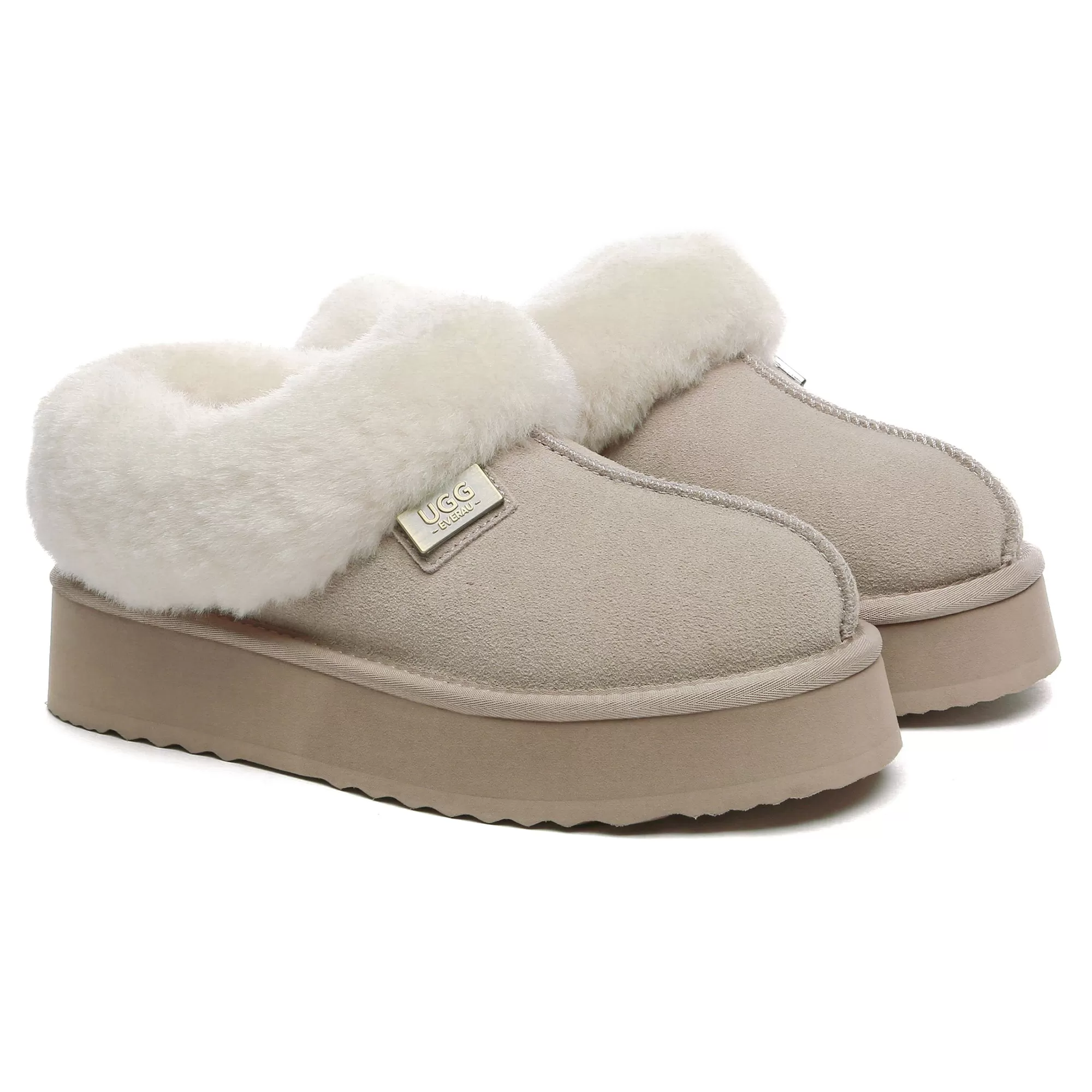 UGG Platform Ankle Slippers