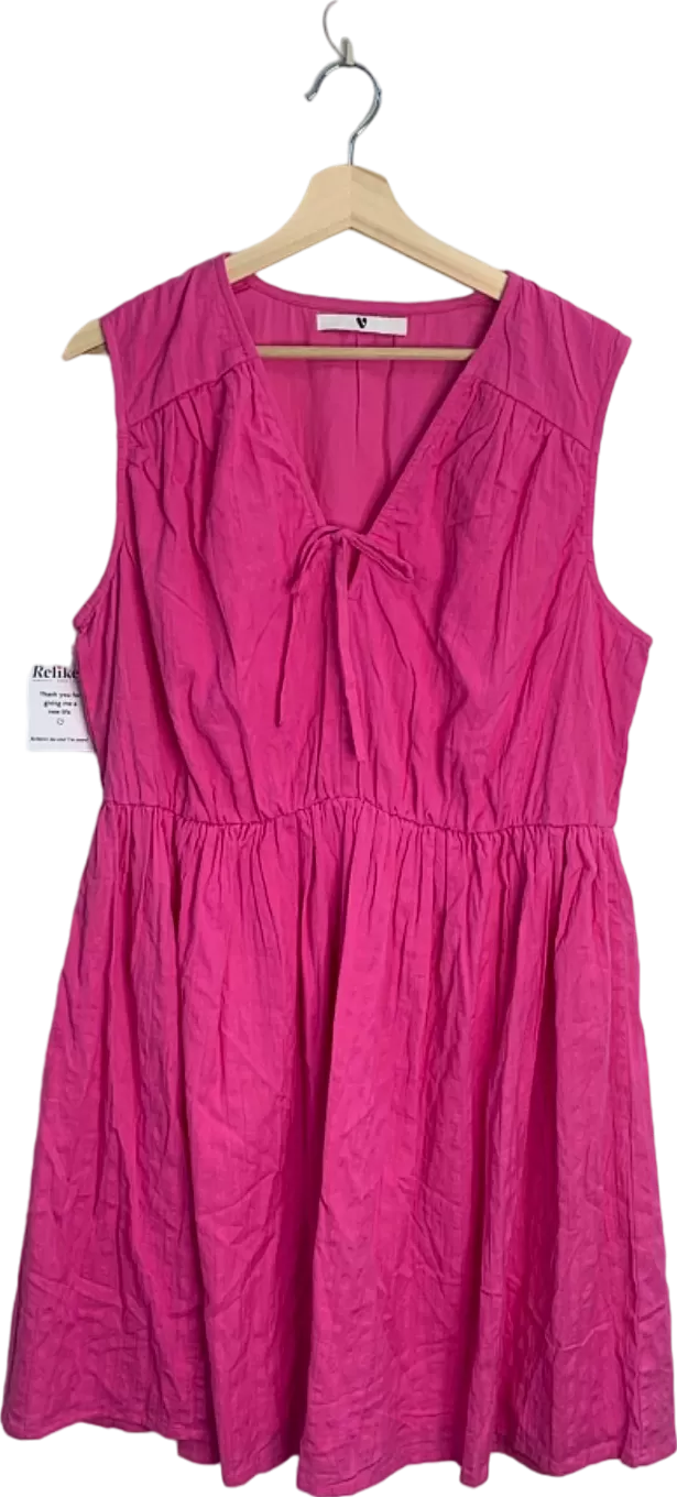 V by Very Pink Sleeveless Summer Dress UK 22