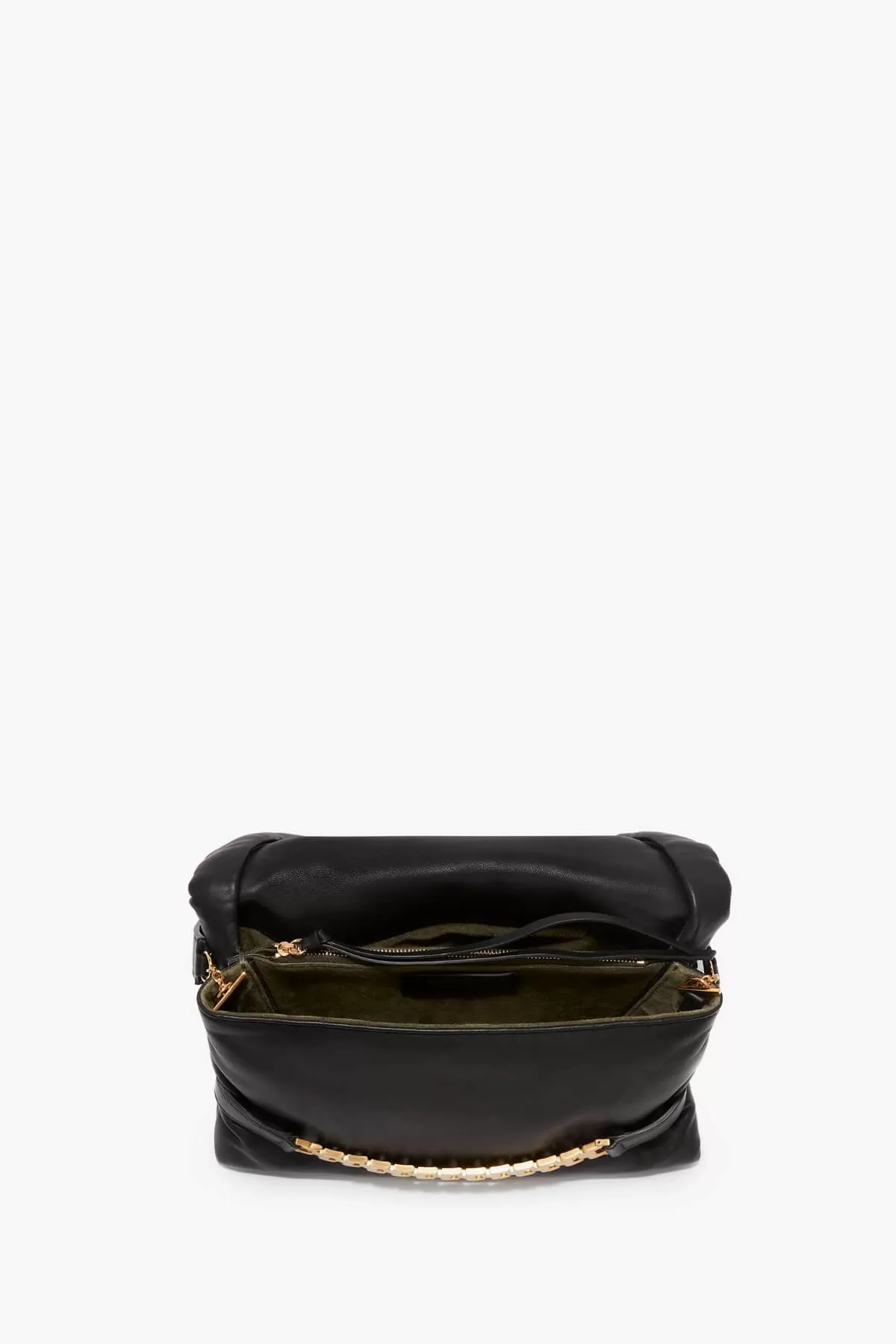 Victoria Beckham Puffy Chain Pouch Bag - Black