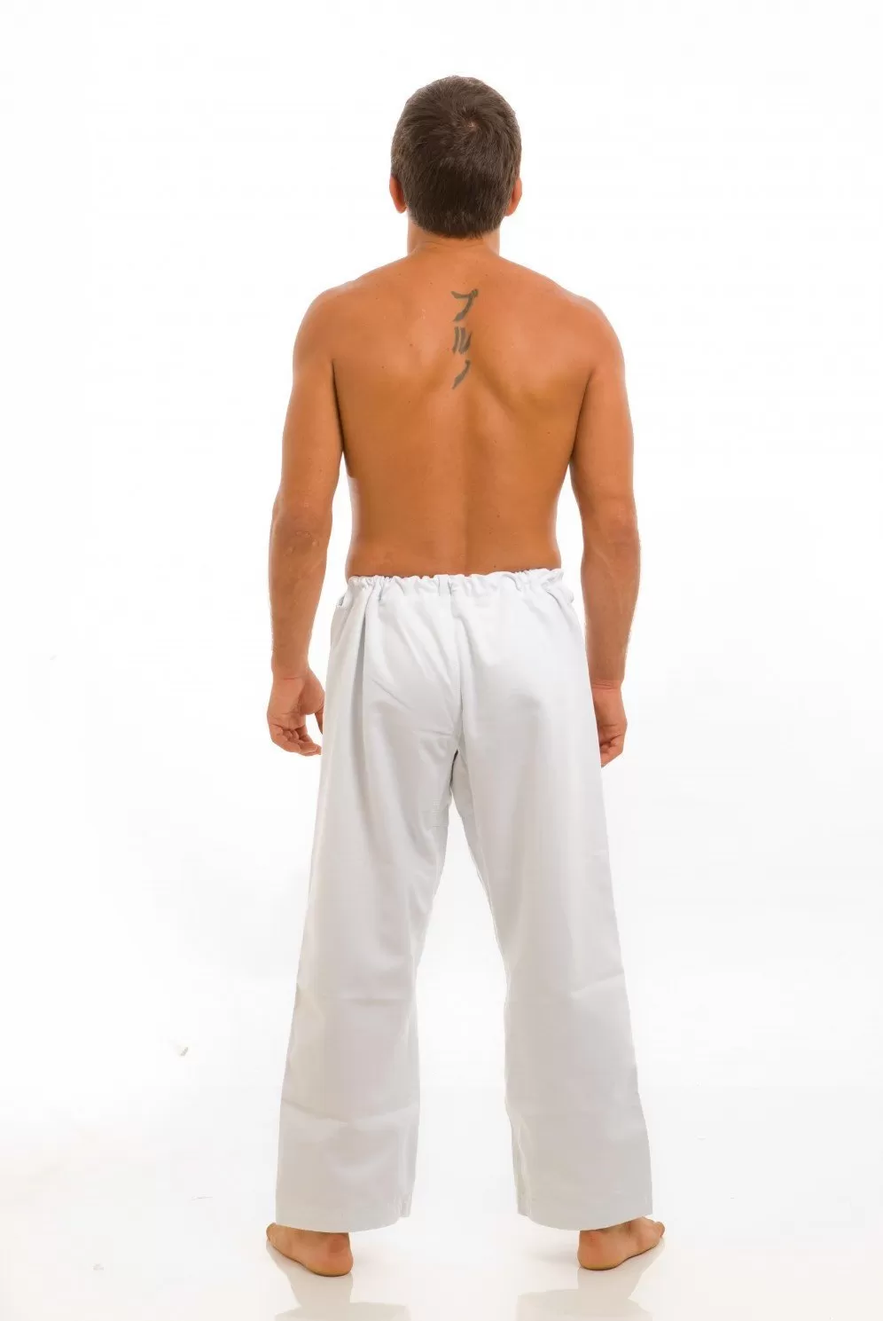 WHITE ATAMA KIMONO PANTS