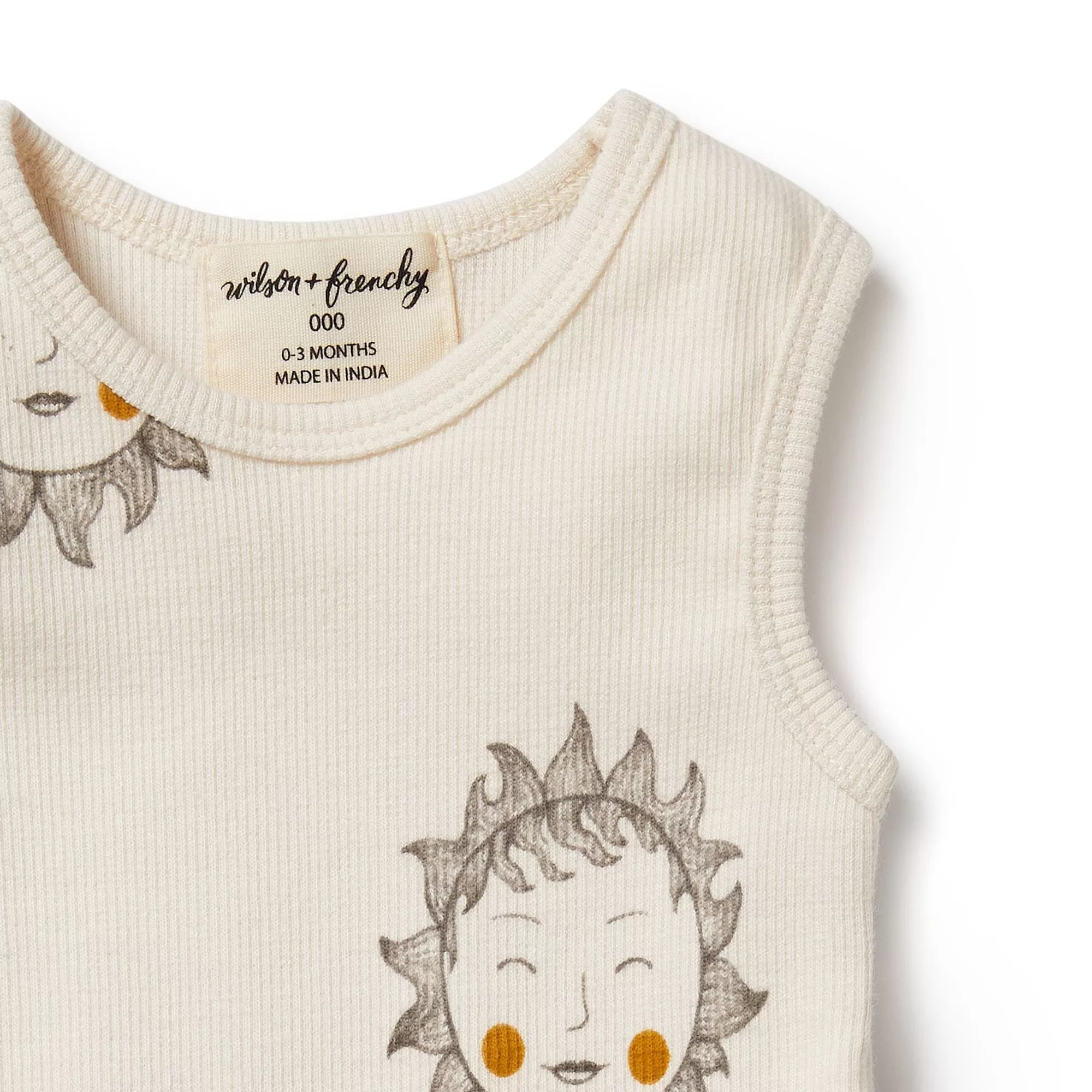 Wilson & Frenchy Shine on Me Organic Ruffle Bodysuit