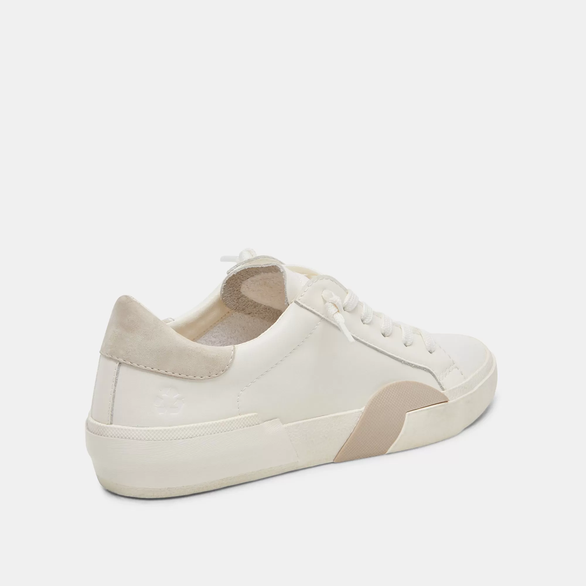 ZINA 360 SNEAKERS WHITE NATURAL RECYCLED LEATHER