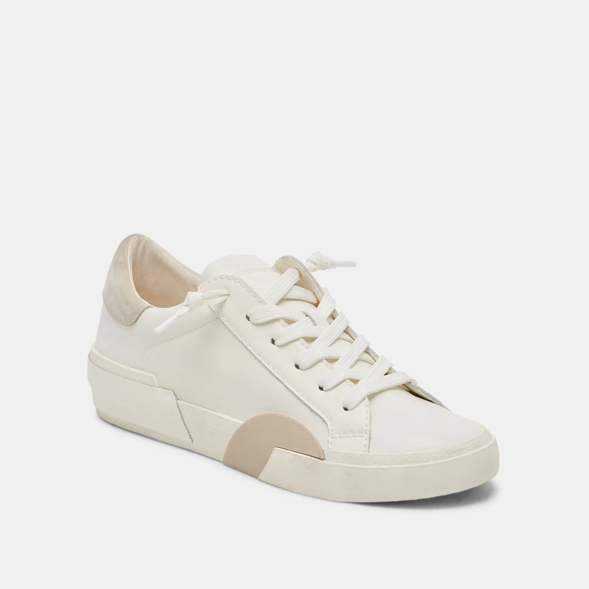 ZINA 360 SNEAKERS WHITE NATURAL RECYCLED LEATHER